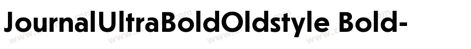 JournalUltraBoldOldstyle Bold字体转换